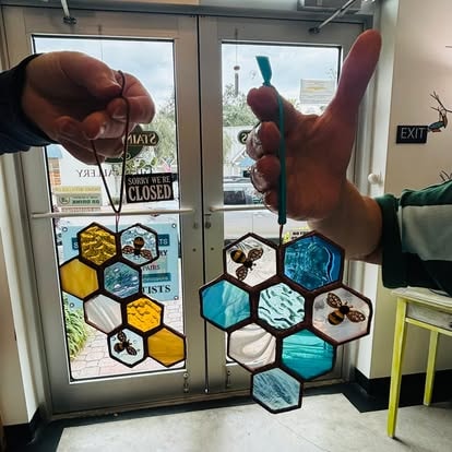 Stained glass class photo 7